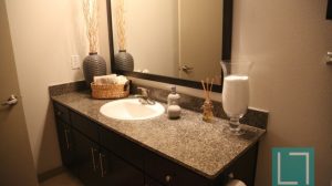 Bathroom Sink at 2660 Cityplace Apartments in Uptown Dallas TX Lux Locators Dallas Apartment Locators