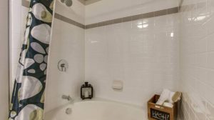 Bathtub Shower at Routh Street Flats Apartments in Dallas TX Lux Locators Dallas Apartment Locators