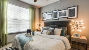 Bedroom View at Routh Street Flats Apartments in Dallas TX Lux Locators Dallas Apartment Locators
