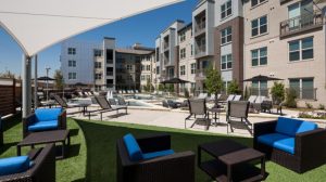 Outdoor Patio Area at Avant Apartments in Uptown Dallas TX Lux Locators Dallas Apartment Locators