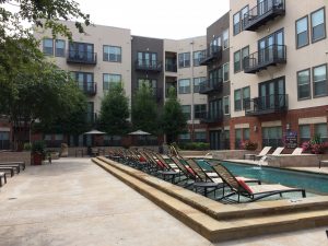 Pool View at 2929 Wycliff Apartments in Dallas TX Lux Locators Dallas Apartment Locators