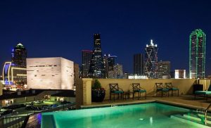 Rooftop View at The Vista Apartments in Uptown Dallas TX Lux Locators Dallas Apartment Locators